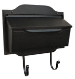 Special Lite Contemporary Horizontal Wall Mount Mailbox - Black Aluminum Mailbox for Wall Mount - SHC-1002-BLK