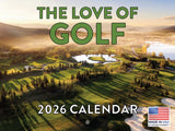 Love Of Golf Calendar 2026 Wall 12 Month Golf Gifts For MenWomen Golfers Calender Monthly | American Made In The USA