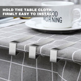 12 Pack Tablecloth Clips- Picnic Table Cloth Clips- Stainless Steel Table Cloth Cover Clamps- Table Clips for Restaurant Picnics