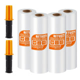 Clear Stretch Film Shrink Wrap for Moving Supplies (15inch, 4 Pack) x 1000ft, Industrial Strength Plastic Wrap Stretch Roll for 