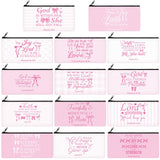 Talltalk 14 Pcs Christian Gifts for Women Religious Makeup Bags Bulk Bible Verse Cosmetic Bags Inspirational Pencil Pouch for Tr