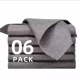 LikGuest 6 Pack Thickened Magic Cleaning Cloths, 30x30cm Reusable Microfiber Cleaning Rags, LintFree StreakFree Cloth for Wind