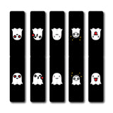 woopme 5 PCs Halloween Theme Magnetic Bookmark for Students Kids Book Lovers Readers Gift Magnetic Page Clips Folding