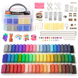 Shuttle Art Polymer Clay, 60 Colors Oven Bake Modeling Clay, Creative Clay Kit with 19 Clay Tools and 16 Kinds of Accessories, N
