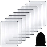 Enhon 8 Pieces Magnifying Sheet 3X Page Magnifier 7 x 4.7 Inch Fresnel Lens Page Magnifying Glass for Elderly and People with Lo