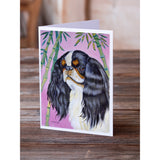 English Toy Spaniel Greeting Cards And Envelopes Pack Of 8