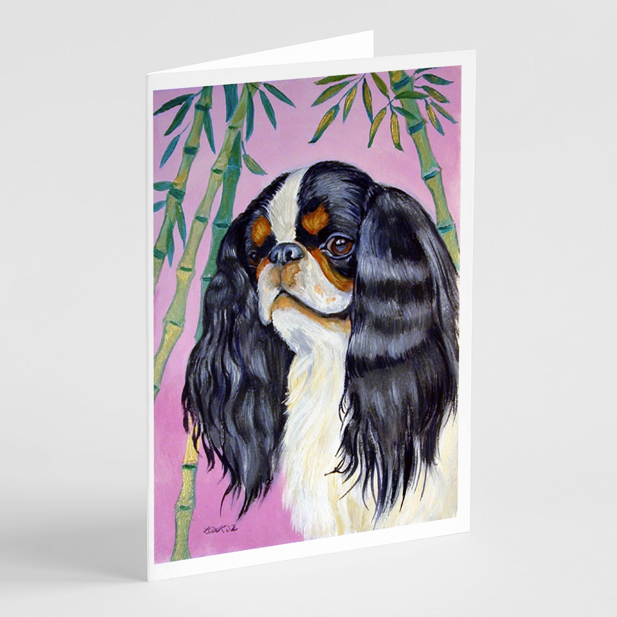 English Toy Spaniel Greeting Cards And Envelopes Pack Of 8