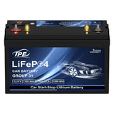 TPE BCI Group31 Car Start Stop System LiFePO4 Lithium-ion Battery 12.8V 100AH 1500A 1280WH Lightweight High Performance Battery 