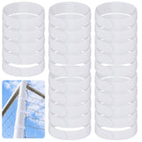 50 Pcs Goal Net Straps Soccer Attachment Straps Trap White for Holding Nets to the Goal Posts for Boys Kids Soccer Training, 14 