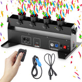 Yaocom Confetti Launcher Cannon Machine Metal Confetti Blower Machine Confetti Cannon Dmx/remote Control for Wedding Party Disco