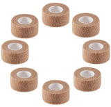Self Adhesive Elastic Bandage Wrap - Pack of 8 Rolls 1 x 5 Yards Stretch Self-Adherent Cohesive Wrap Bandages First Aid Tape for
