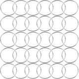 30Pcs Macrame Hoops Ring, BetterJonny 3 Inch Metal Craft Rings Hoops Silver Dream Catcher Rings Wreath Hoop Rings for Home Decor