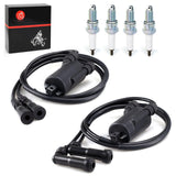 MOTO1988 Ignition Coil Pack & spark plug + Cap For HONDA CB650 79-82 CB650C 80-81 CB650SC 82-85 CB750K 79-82 CB750L 79 CB750C 80