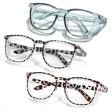 LASMEX Stylish Safety Glasses Goggles for Women Girls Anti-fog Glasses Protective Eyewear Clear Glasses - 3P Multicolor