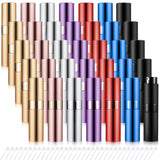 Tessco for you 35 Pieces 8ml Travel Refillable Perfume Bottles Mini Cologne Perfume Spray Bottle Empty Pocket for Travel and Out