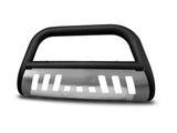 Armordillo 1995-1999 Chevy Tahoe Classic Bull Bar - Matte Black W/Aluminum Skid Plate