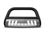 Armordillo 1995-1999 Chevy Tahoe Classic Bull Bar - Matte Black W/Aluminum Skid Plate