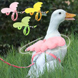 SATINIOR 3 Pack Harness and Leash for Real Ducks, Funny Goose Accessories, Soft and Adjustable Outside Walking Harness Leash, Ou