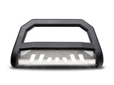 Armordillo 2001-2004 Nissan Frontier Ar Series Bull Bar - Matte Black W/Aluminum Skid Plate