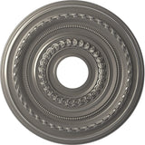 Ekena Millwork 16OD x 3 1/2ID x 1P Cole Thermoformed PVC Ceiling Medallion (Fits Canopies up to 4 1/2), Aged Dark Steel