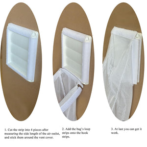 Lunpliran Dryer Vent Lint Bag Lint Traps Lint Dust Bag for Outdoor Indoor Dryer Vents Capturing Lint and Dust
