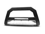 Armordillo 1999-2004 Nissan Pathfinder Ar Series Bull Bar W/Led - Matte Black W/Aluminum Skid Plate