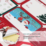 144Pcs Christmas Self Adhesive Sticker Labels Santa Snowmen Xmas Tree Deer Festival Birthday Wedding Holiday Decorative Decorati