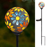 VCUTEKA Solar Garden Lights, Mosaic Solar Lights Outdoor Decor Pathway Light Waterpoof LED Stake Light for Landscape Lawn Patio 