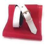 Generic Women Longlasting Denim Material Jeans White Belt