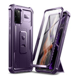Dexnor for Samsung Galaxy S20+ Plus 5G Case, [Built in Screen Protector and Kickstand] Heavy Duty Military Grade Protection Shoc