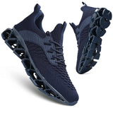 Men s Low top Running Shoes Blade Tennis Walking Sneakers Comfort Fashion Non Slip Work Sport Zapatos de Hombre Dark/Blue-New