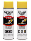 1648838 Stripe Inverted Striping Paint-Yellow (18 oz, 2-Pack / 36 oz Total) | Industrial-Grade Upside-Down Spray for Parking Lot