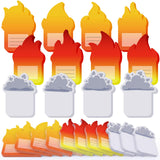 Handepo 12 Pack Dumpster Fire Sticky Notes Bulk Small to Do List Funny Flame Notepad for Office School Gifts, 600 Sheets in Tota