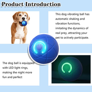 Interactive Dog Toys Dog Balls Activated Automatic Rolling Ball for Puppy Small Medium Dogs Smart Jumping Automatic Moving Bounc