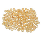 uxcell 500Pcs Round Crimp Beads, 3mm Metal Spacer Loose Beads Metal Clamp Ends Tiny Stoppers Small Bead for Bracelet Jewelry Mak