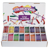 Colorations Large Crayon Classpack, School Supplies, 16 Colors, 25 of each, Set of 400, Large size easier to hold & draw, Crayon