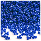 The Crafts Outlet 1,000pc Plastic, Opaque, Tri Beads, 10mm, Royal Blue