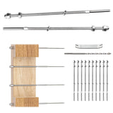 Muzata 10 Pack 1/8 Cable Railing Hardware Kit Hand Swage Threaded Stud Tensioner for 6x6 4x4 2x2 Wood Metal Post T316 Stainless 