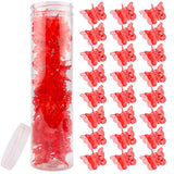 Ahoney 60PCS Mini Red Butterfly Hair Clips for Hair with Box Glitter 90s Y2k Hair Accessories for Girls Women