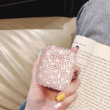 SKINEAT Diamond Airpods Case Cover Protective Airpods Charging Cases Hard Carrying Case Accessories for Apple Airpods 2 & 1,Blin