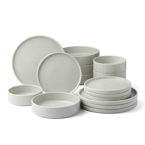 Lenox 897949 Modulus 16-Piece Dinnerware Set, Vapor– Slickpurchase