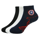Socksxpress Marvel AntiSkid Half Cushioned High Ankle Socks For Kids Marvel Socks For Kids Made With Cotton And (Pack Of 3 Pair