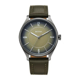Titan Neo Basics Ii Quartz Green Round Dial Men'S Watch | Genuine Leather Strap Material | Watches For Men Analog - 1802Ql05