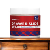 Impresa Wood Drawer Slide Wax - Friction Reducer & Drawer Ease - Corrosion Protection with Wood Wax - Easy Application & Sliding