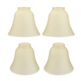 Aspen Creative 23171-4 Transitional Amber Ceiling Fan Replacement Glass Shade. 2-1/8Fitter, 5-1/2Diameter x 4-3/4Height. 4 Pack