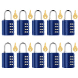Kenning Combination Padlock 4 Digit Combination Lock with Keys Locker Resetable Security Outdoor Waterproof Gate Lock for School