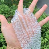 200pcs Czech Faceted Cube Crystal Glass Beads Spacer 6mm (0.24 Inch) Crystal Clear