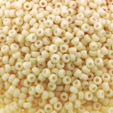 Dark Cream Matte Opaque Miyuki 11/0 rocailles glass seed beads 24 grams