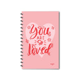 Escaper You Are So Loved Diary (A5 Size 8.5 X 5.5 Inches 160 Pages Ruled), Spiral Notebook, Notepad For Writing Notes
