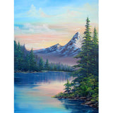 DOTZSO Painting for Adults-Diamond Art Landscape,5D Diamond Point Painting Gem Painting Kit with Round Diamonds,DIY Gem Art Wall
